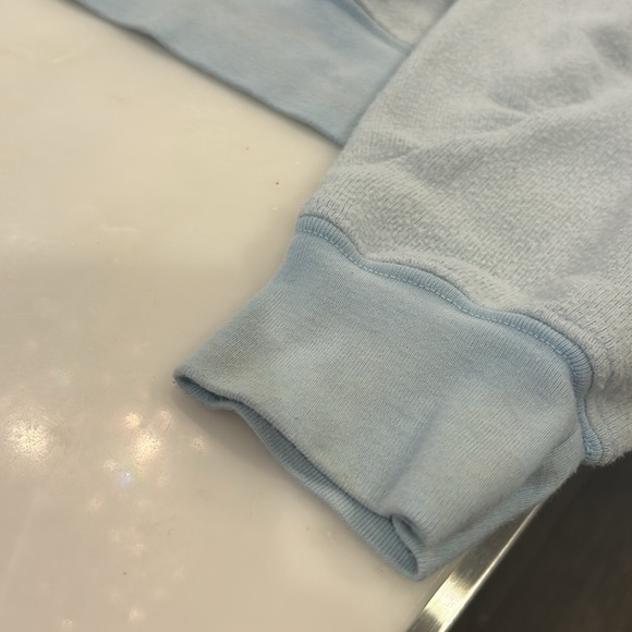 Wildfox Super Cozy “Hug me & Ill hug you” Baby Blue Sweatshirt- L - Picture 4 of 9